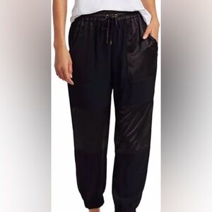 Ramy Brook Alston Cropped sattin jogger pant